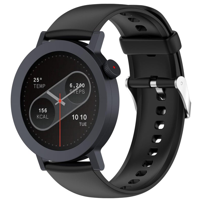 For Cmf Watch 3 Pro / Cmf Watch Pro2 Solid Color Silicone Watch Band(Black) - Image 1